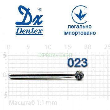Куля синя 023 Алмазний бор Дентекс SC361 (Dentex) FG 4711934783551 фото