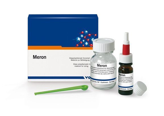 Meron, стеклоиономерный цемент для фиксации порошок 35 г + жидкость 15 мл, VOCO 365739133 фото