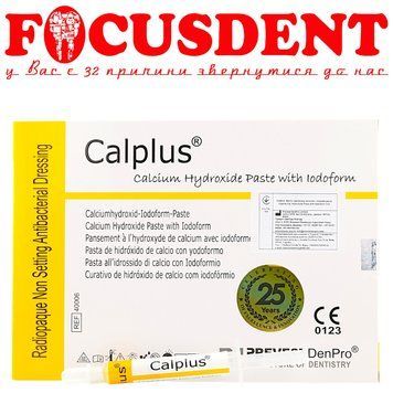 Calplus - паста гідроксиду кальцію з йодоформом шприц 2г + 5насадок 2772448143 фото