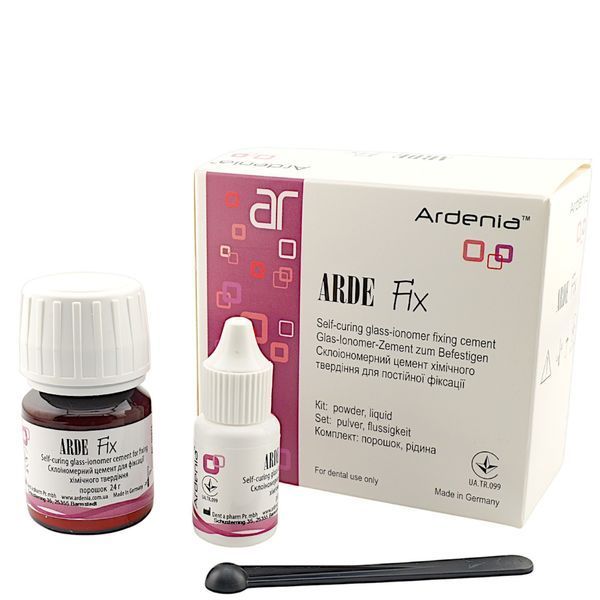 Arde Fix (Арде Фікс) 24г+10г склоіономерний цемент для фіксацій 2901140550197 фото