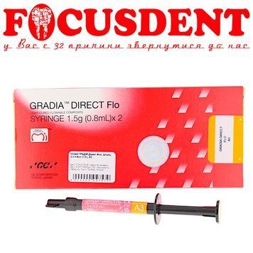 Gradia Direct Flo , Градія директ флоу , світлотвердіючий гібридний композит , GC (А3) 1528624566 фото