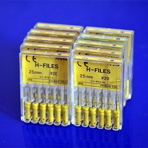 H-ФАЙЛ (H-Files),25 mm Mani -№0.8;№10;№15;№20;№25;№15-40 едодонтичний інструмент 365828489 фото