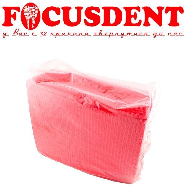Нагрудники стоматологические красные 50шт 1658107696 фото
