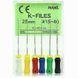 K-ФАЙЛ (K-Files), Mani -№0.8;№10;№15;№20;№25;№15-40 эдодонтический инструмент 365852860 фото 2