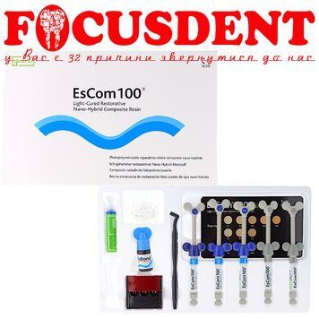 EsCom100 Kit, Набір 5 шпр. по 4гр. EsBond, гель травильний 1275632321 фото
