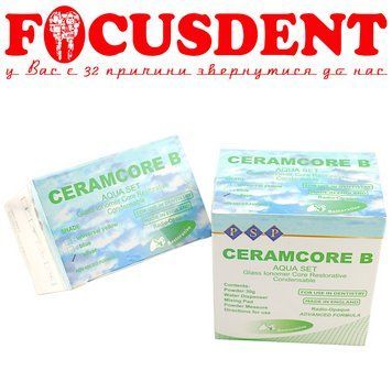 Ceramcore B silver (PSP Dental) 30г. стеклоиономерный цемент с серебром 2572460290 фото