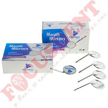 Дзеркало стоматологічнеMouth Mirrors №4 (22mm) Polonus 2224163613 фото