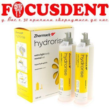 HYDRORISE Extra LIGHT body normal set (Гідрорайз Лайт), гідрофільний А-силікон низької в'язкості, 2 картриджа по 50 мл. 2415655253 фото