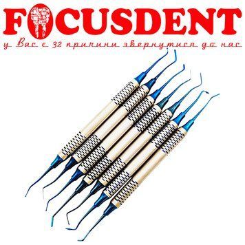 Набор штопфер-гладилок Hudent для реставраций из композита 7шт 2367201398 фото