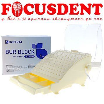 Бокс підставка для борів Bur Block 142 місця/ Бокс для борів Dochem 2316150397 фото