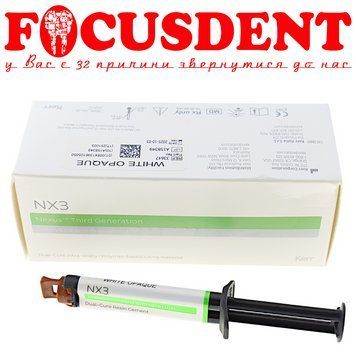 Kerr NX3 (White Opaque) композитний цемент подвійного затвердіння в шприці, 5гр. (термін до 2025-10-03) 1907707754 фото