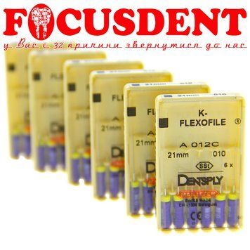 К-флексофайли оригинал (K-Flexofile) #10 21мм Dentsply Maillefer ручний інструмент 2237270102 фото
