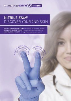 Рукавички "Semperсare Nitrile" розмір L 200шт. нітрилові нестерильні неприпудрені 377062299 фото
