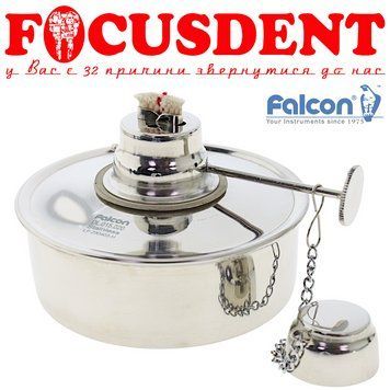 Спиртівка сталева (спиртовий пальник) з регулятором FALCON DL.015.020 Alcohol Lamp 2464912178 фото