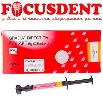 Gradia Direct Flo BW Градія директ флоу , світлотвердіючий гібридний композит GC 2388126443 фото